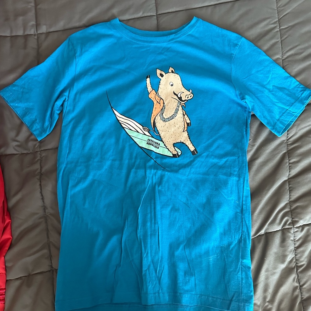 Patagonia Hawaii Youth Kid’s Short Sleeve Graphic Honolulu T-Shirt, XL 14